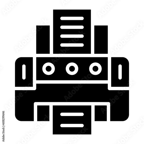 Vector Design Engineering Printer Icon Style