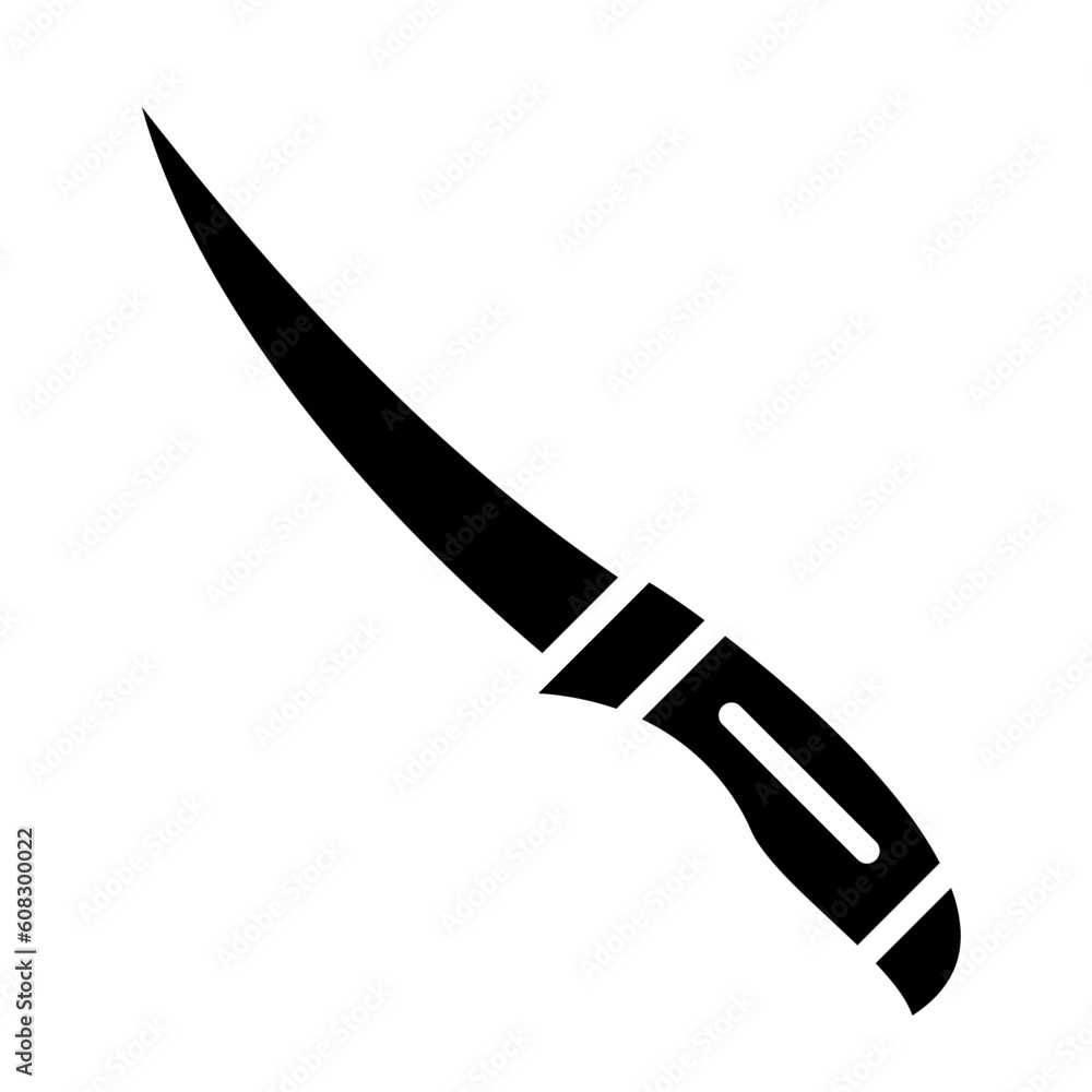 Vector Design Fillet Knife Icon Style Vector Design Fillet Knife Icon Style