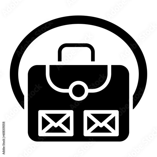 Vector Design Mail Bag Icon Style