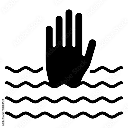 Vector Design Drown Icon Style