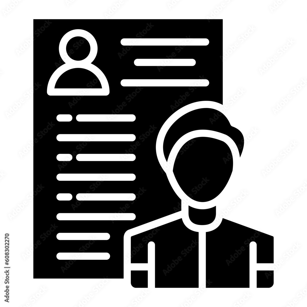 Vector Design Candidate Male Icon Style Vector Design Candidate Male Icon Style