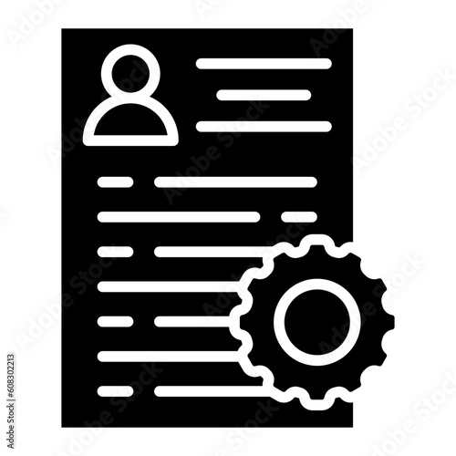 Vector Design Applicants Management Icon Style