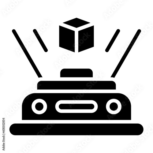 Vector Design Hologram Icon Style