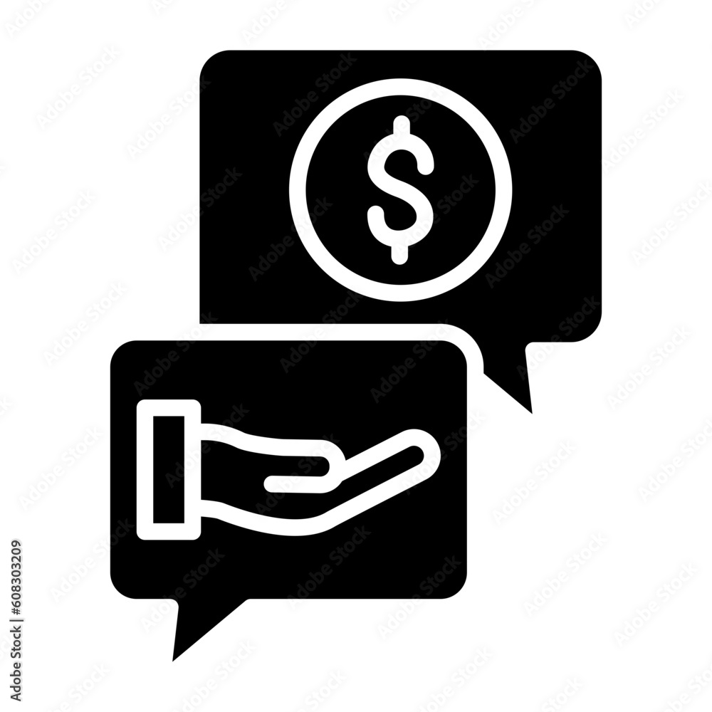 Vector Design Asking Price Icon Style