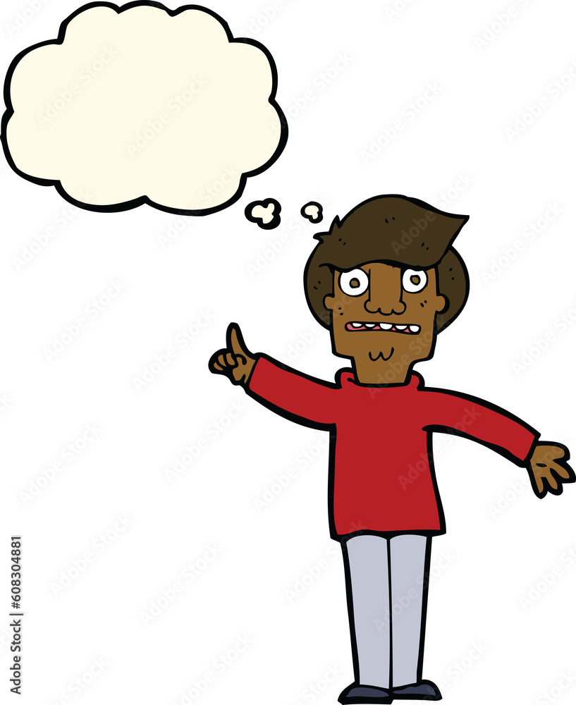 cartoon man asking question with thought bubble cartoon man asking question with thought bubble