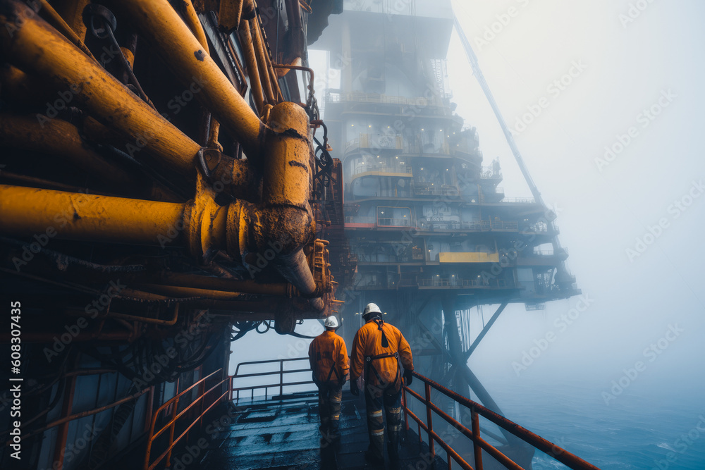 Production Platform Operator Course offshore oil production platform conducts routine maintenance and ...