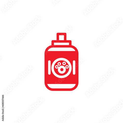 Dog Shampoo Bottle Solid Icon