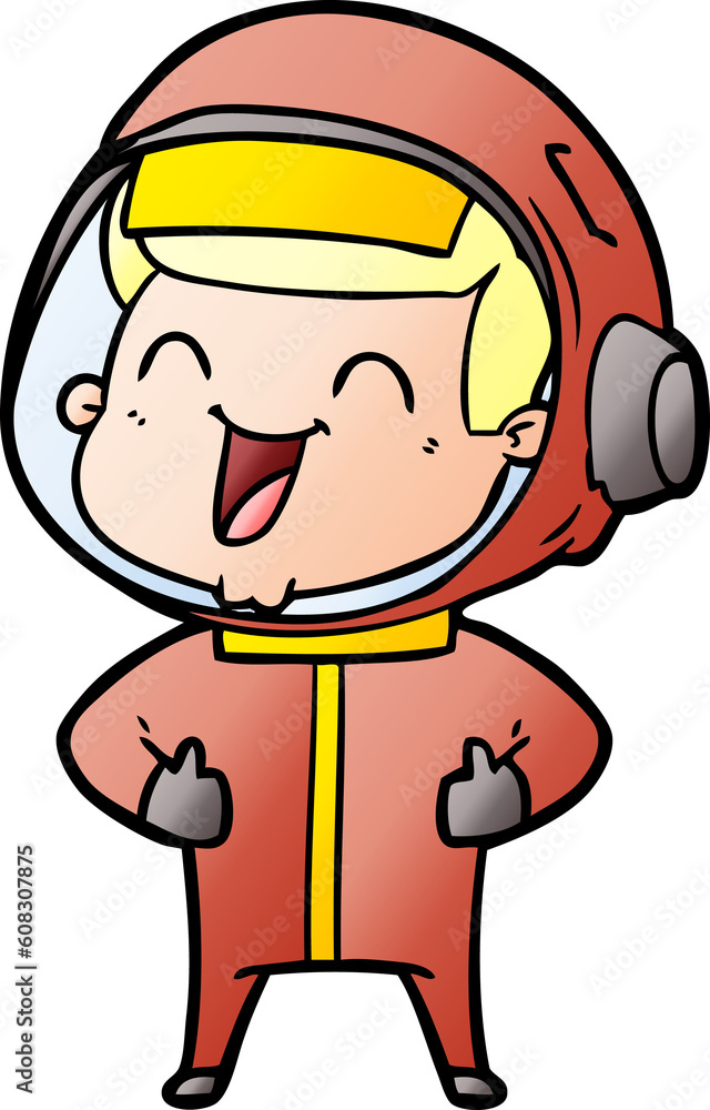 happy cartoon astronaut happy cartoon astronaut