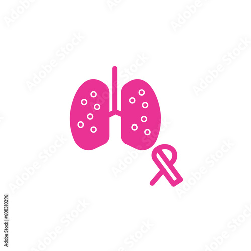 Cancer Lung Lungs Solid Icon