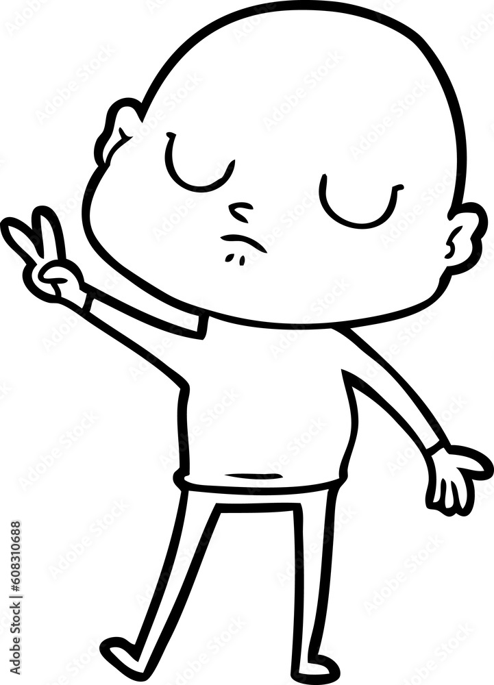 cartoon bald man cartoon bald man