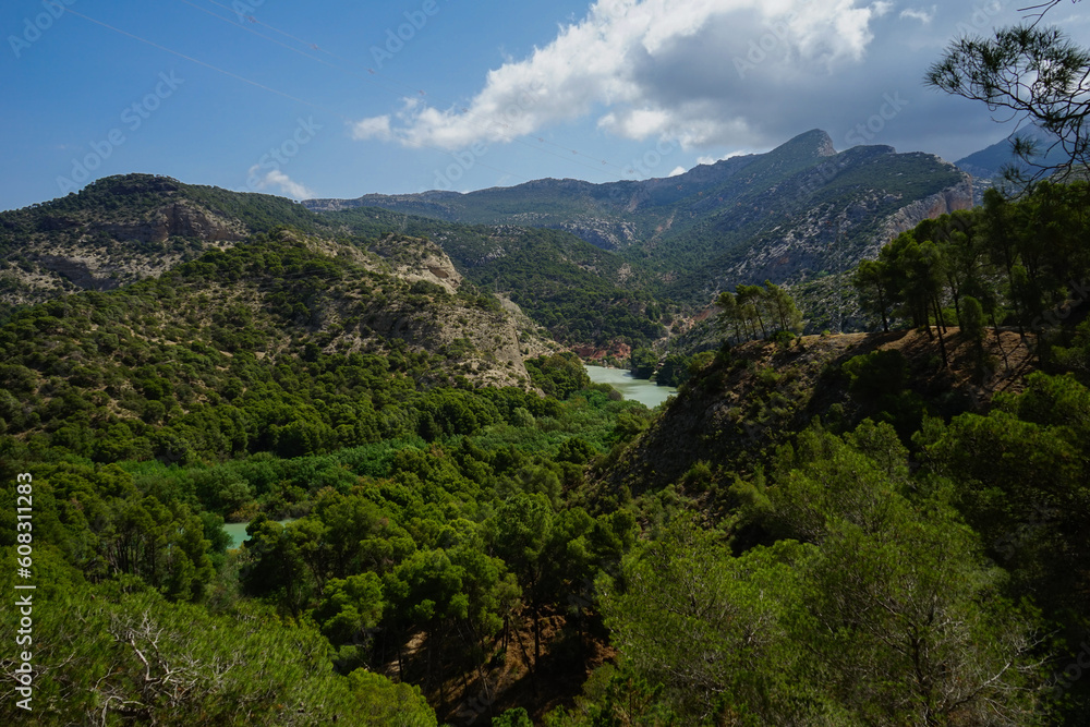 Guadalhorce river, Desfiladero de los Gaitanes, El Chorro, Ardales, Malaga, Spain.