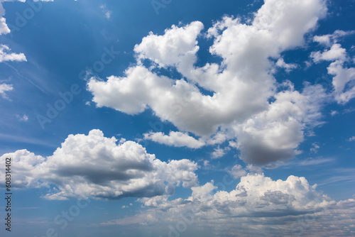 Blue sky with clouds background overlay. Ideal for sky replacement © Sphericalvision360