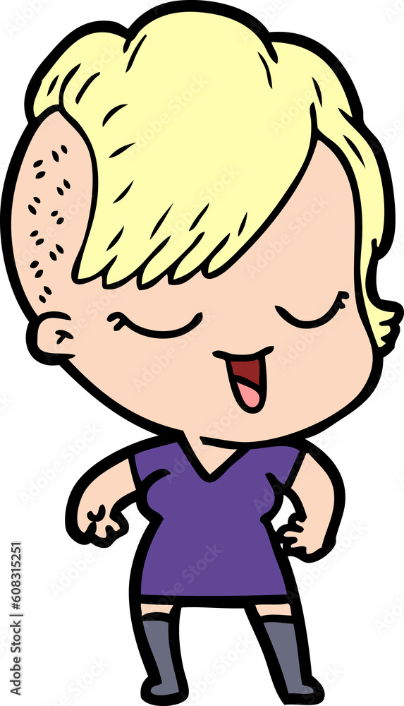 happy cartoon girl happy cartoon girl