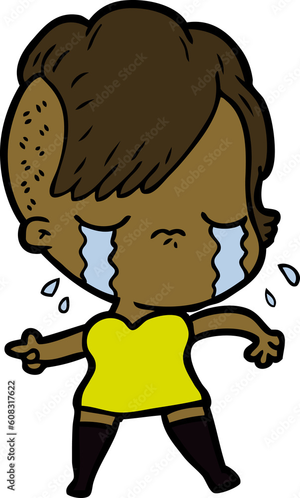 cartoon crying girl cartoon crying girl