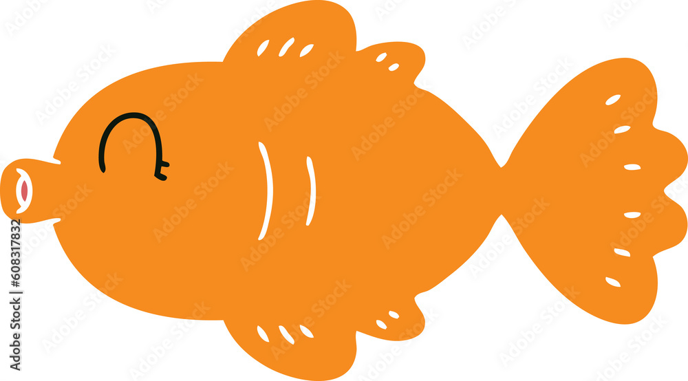 hand drawn quirky cartoon fish hand drawn quirky cartoon fish