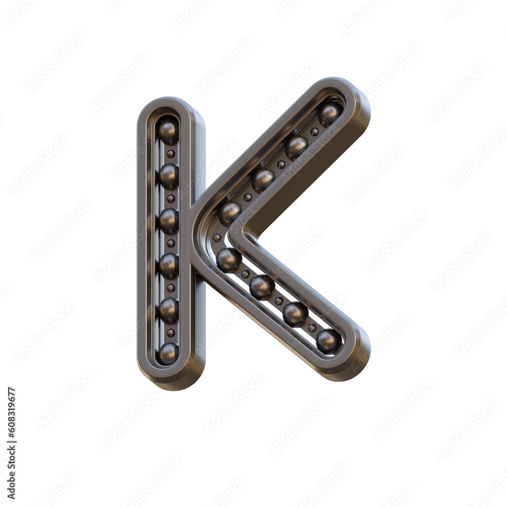 Futuristic Bearing 3D Alphabet or PNG Letters Futuristic Bearing 3D Alphabet or PNG Letters