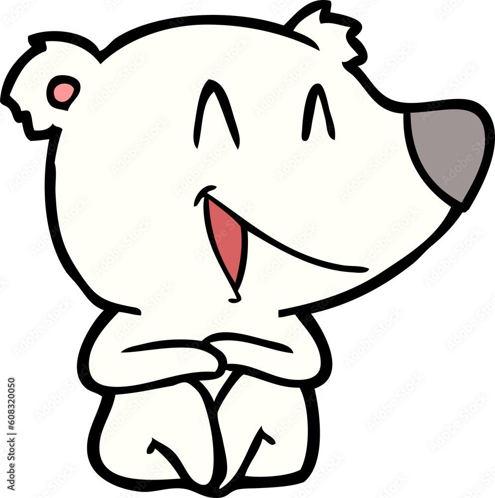 happy polar bear cartoon happy polar bear cartoon
