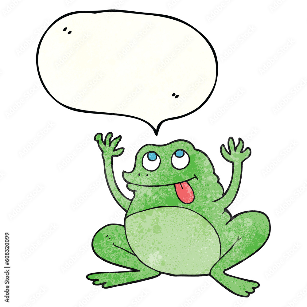 funny freehand speech bubble textured cartoon frog funny freehand speech bubble textured cartoon frog
