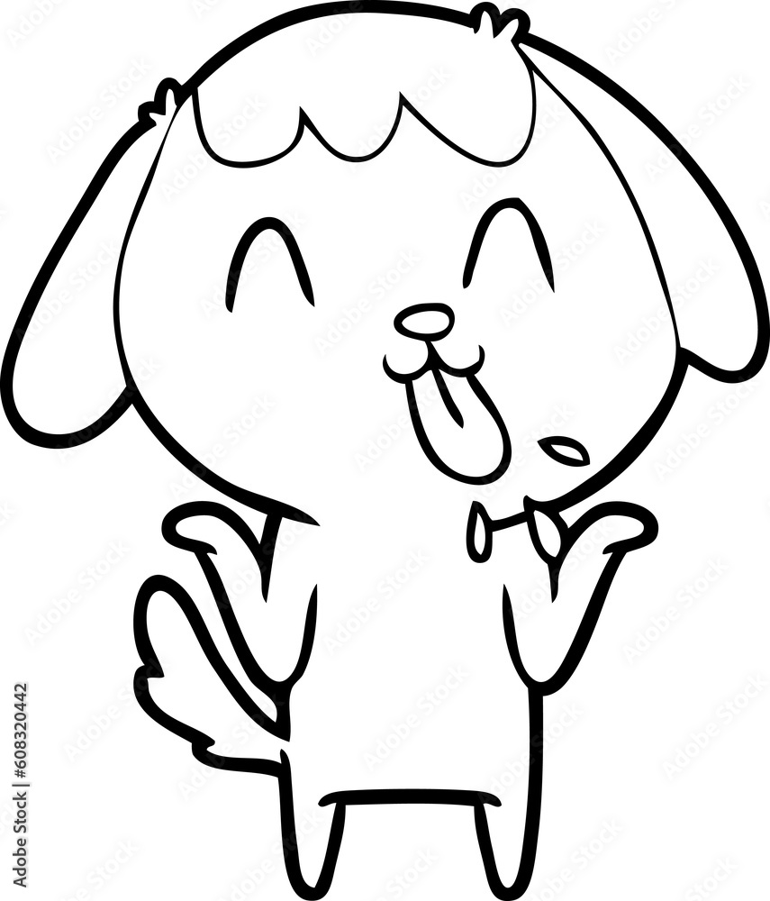 cute cartoon dog