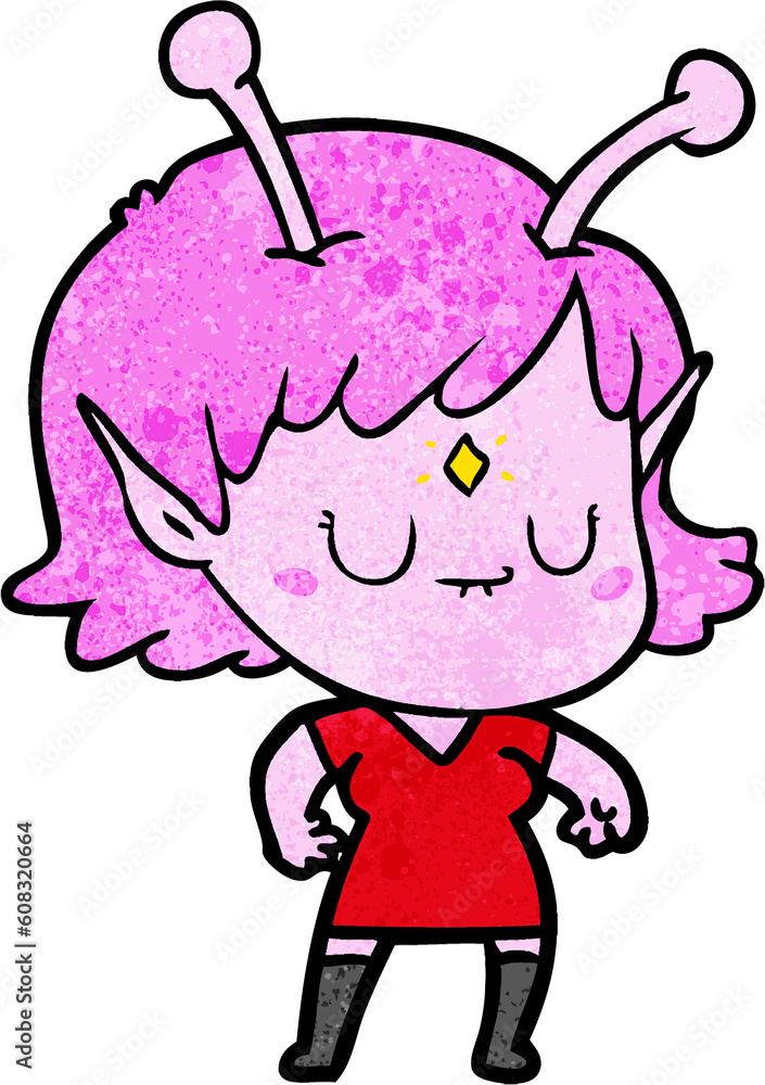 cartoon alien girl cartoon alien girl