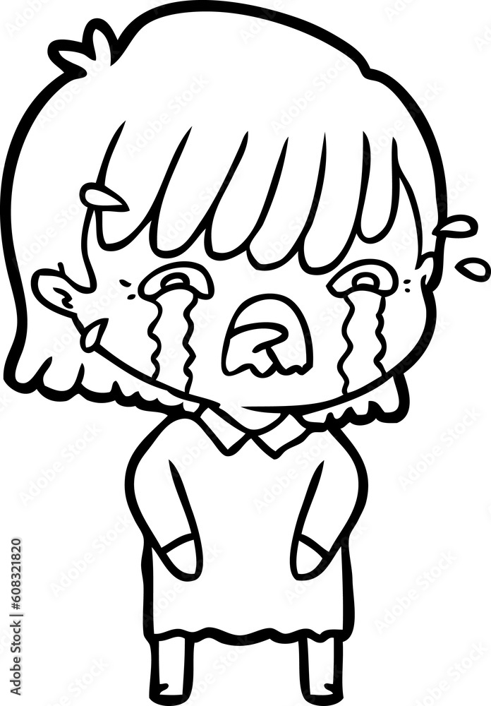 cartoon girl crying cartoon girl crying