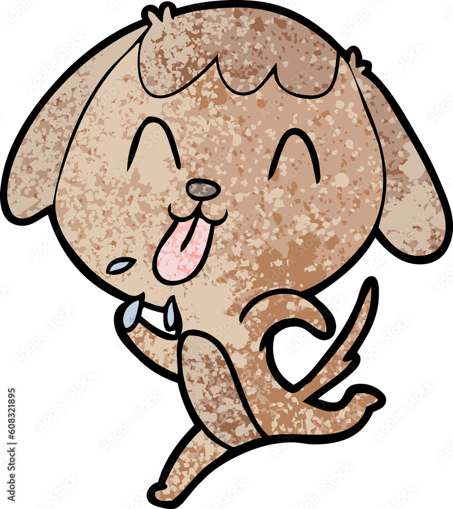 Obraz premium cute cartoon dog