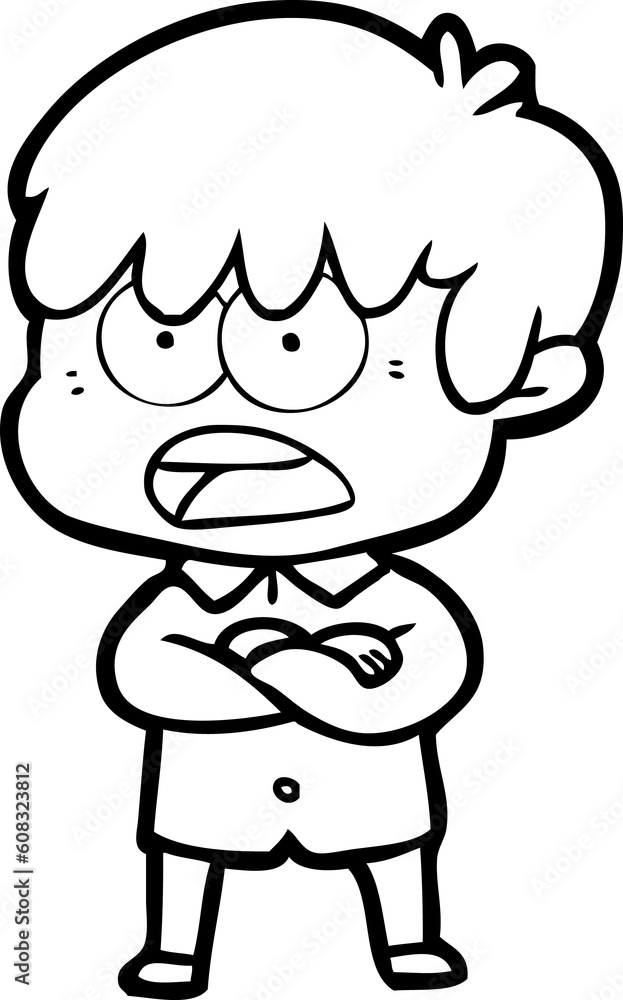 worried cartoon boy worried cartoon boy