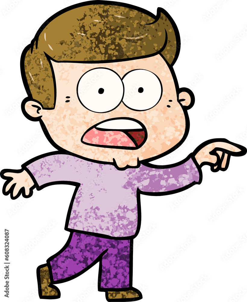 cartoon shocked man cartoon shocked man