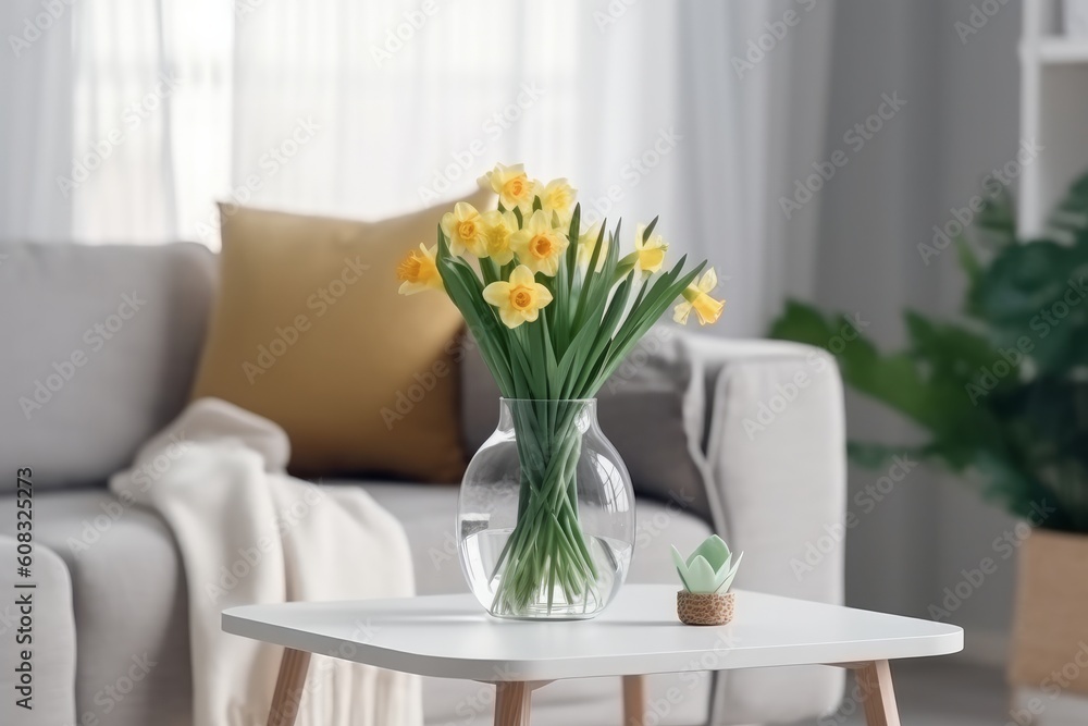 Luxurious Elegant Living Room Decor. Generative AI Luxurious Elegant Living Room Decor. Generative AI
