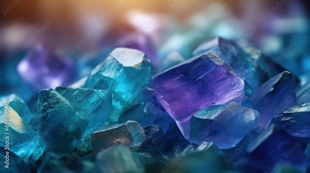 Crystals with druze. Generative AI. Illustration for for banner, poster, cover, brochure or presentation. Crystals with druze. Generative AI. Illustration for for banner, poster, cover, brochure or presentation.