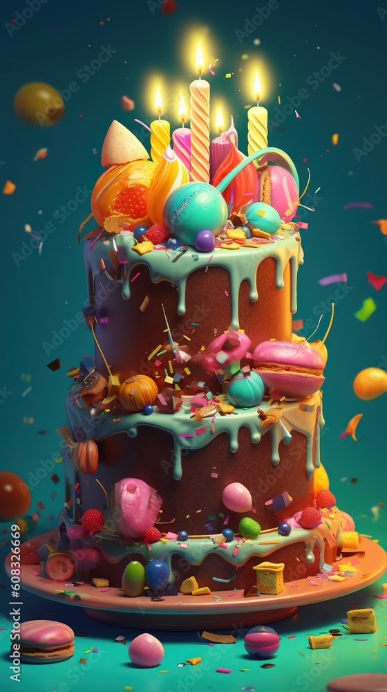 Birthday Cakes Generative AI
