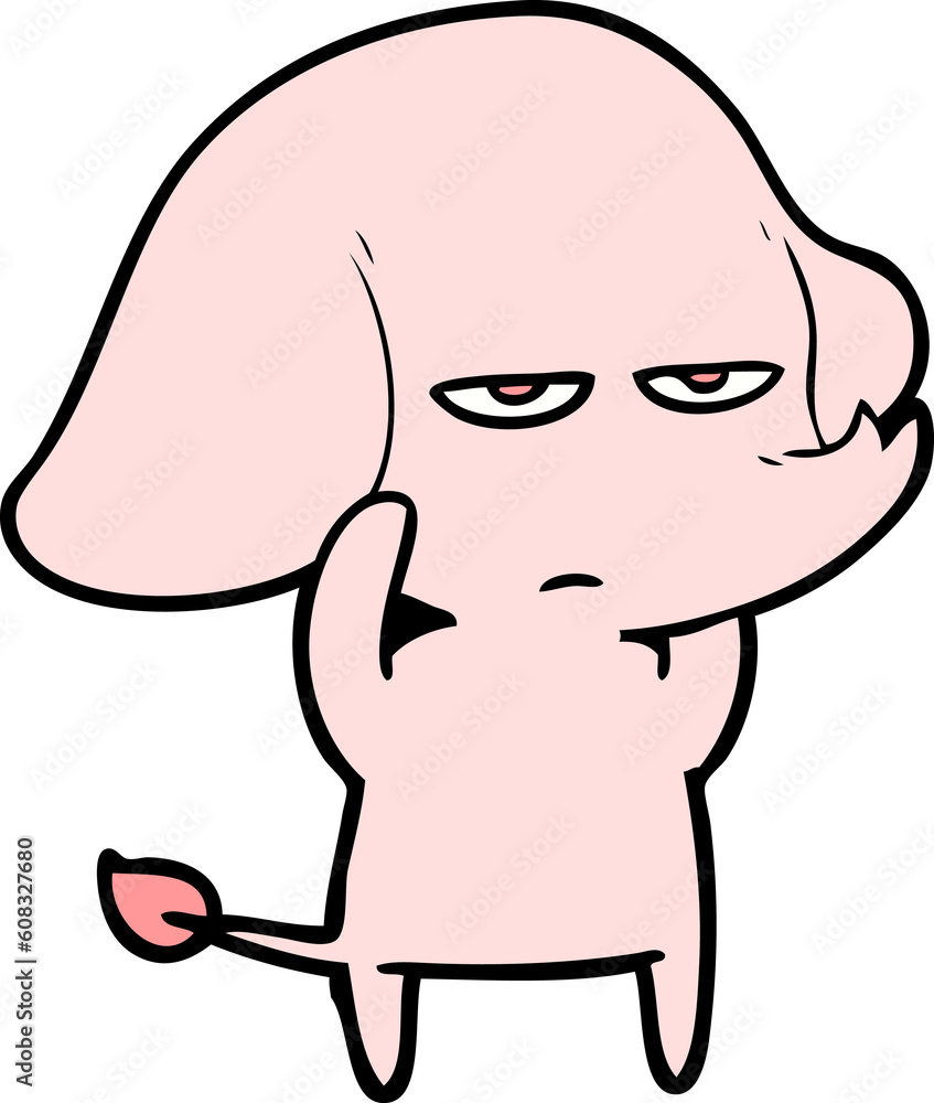 annoyed cartoon elephant annoyed cartoon elephant