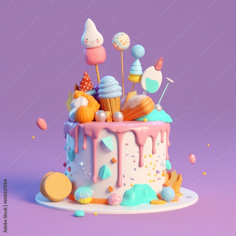 Birthday Cakes Generative AI Birthday Cakes Generative AI