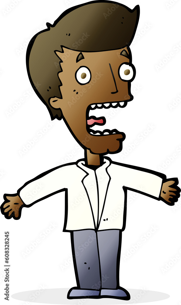 cartoon screaming man cartoon screaming man