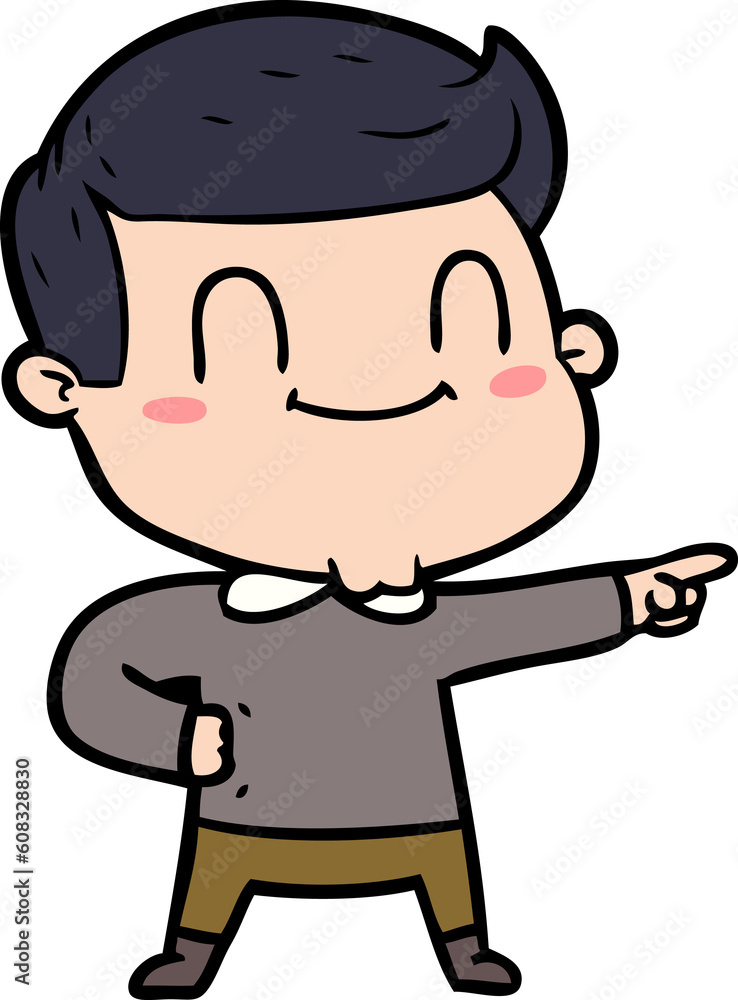 cartoon friendly man cartoon friendly man
