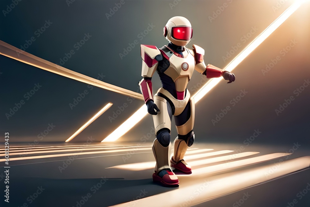 Obraz premium modern robot style