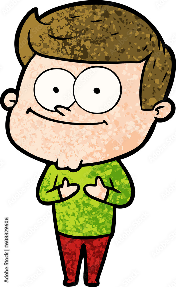 cartoon smiling man cartoon smiling man