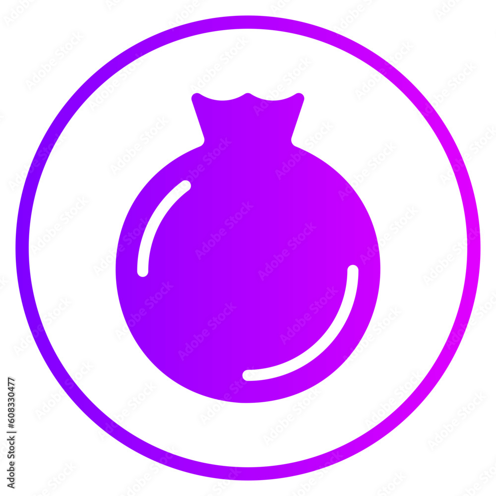 pomegranate gradient icon pomegranate gradient icon