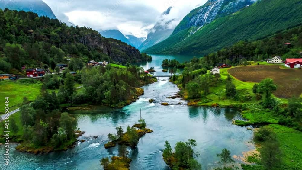 green nature landscape lake in the mountains green nature landscape lake in the mountains