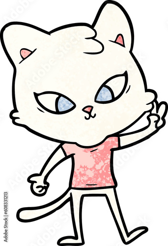 Wallpaper Mural cute cartoon cat Torontodigital.ca