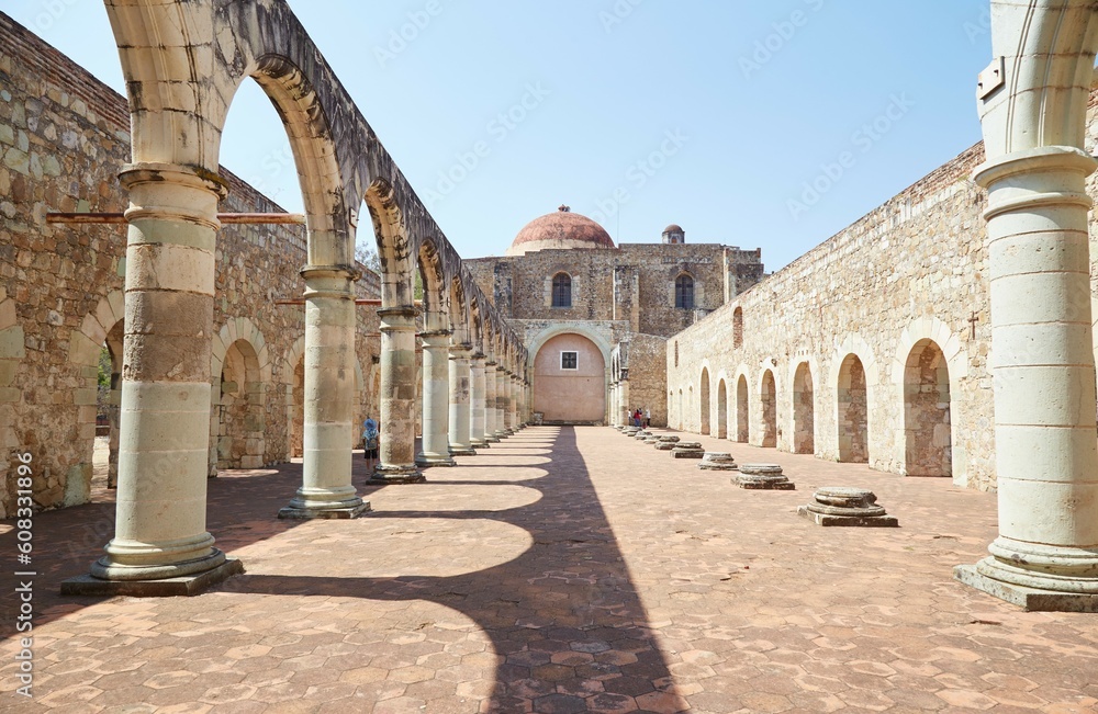 The Ex-Convent of Cuilapam de Guerrero in Oaxaca, Mexico, built in the 16th century by Dominican monks