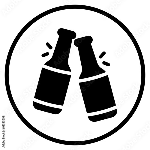 beer glyph icon