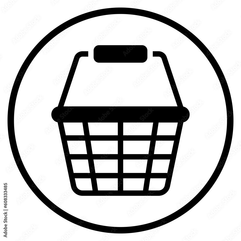 shopping basket glyph icon shopping basket glyph icon