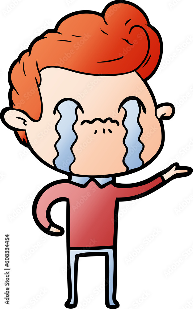cartoon man crying cartoon man crying