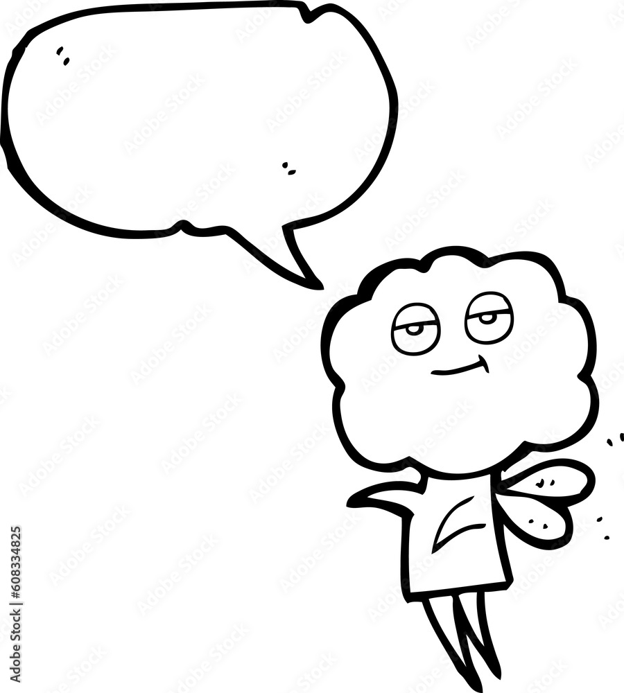 freehand drawn speech bubble cartoon cute cloud head imp freehand drawn speech bubble cartoon cute cloud head imp