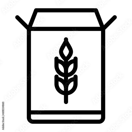 cereal line icon