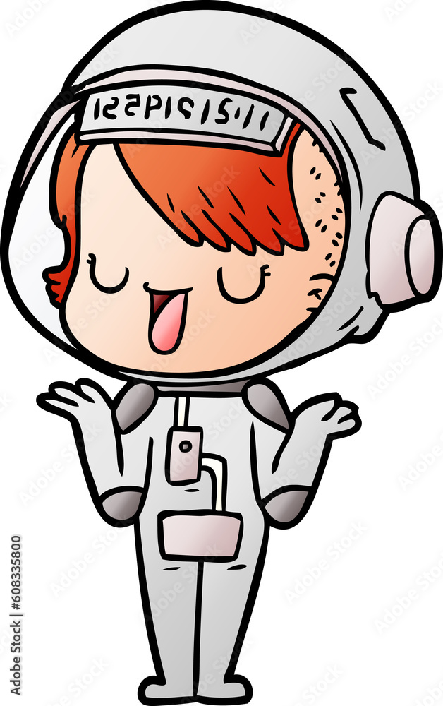 cartoon astronaut woman cartoon astronaut woman