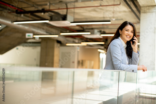 Young business woman using ...