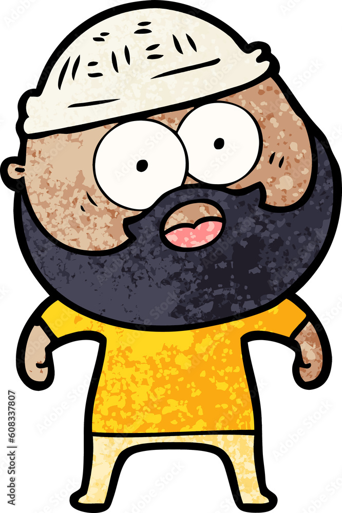 cartoon bearded man cartoon bearded man