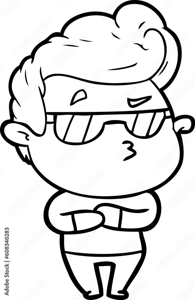 cartoon cool guy cartoon cool guy